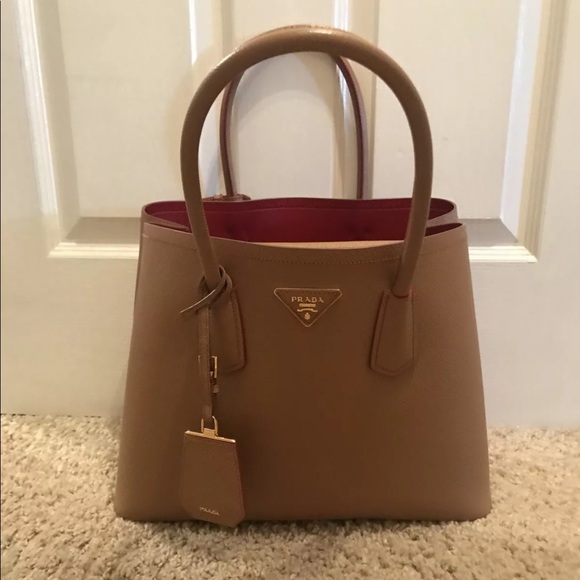 prada double bag large